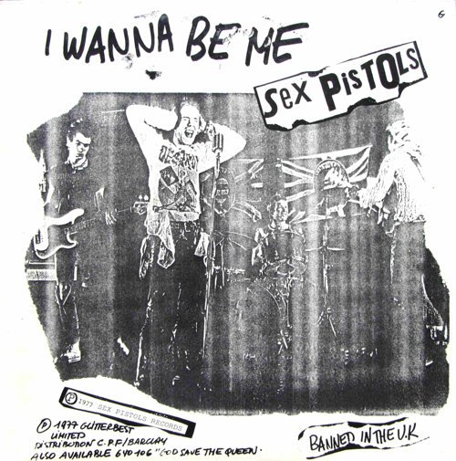 Sex Pistols - Anarchy In The UK France 12" missing label labels G code